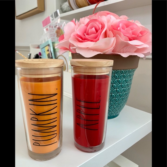 Rae Dunn Other - 🆕 2 RAE DUNN candles 1 pumpkin & 1 apple 😍